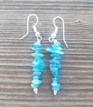 Load image into Gallery viewer, Natural APATITE Handmade Gemstone Chip EARRINGS