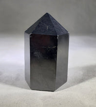 Load image into Gallery viewer, NATURAL SHUNGITE Carved Faceted Point Gemstone Crystal Point