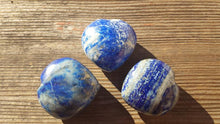 Load image into Gallery viewer, NATURAL LAPIS LAZULI Gemstone Puffy Heart 40-45mm