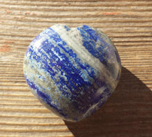 Load image into Gallery viewer, NATURAL LAPIS LAZULI Gemstone Puffy Heart 40-45mm