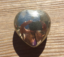 Load image into Gallery viewer, NATURAL PYRITE Gemstone Puffy Heart 40-45mm