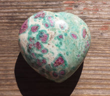Load image into Gallery viewer, NATURAL RUBY In FUCHSITE Gemstone Puffy Heart 40-45mm