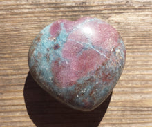 Load image into Gallery viewer, NATURAL RUBY In KYANITE Gemstone Puffy Heart 40-45mm