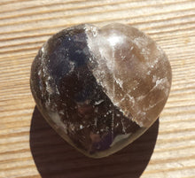 Load image into Gallery viewer, NATURAL SMOKEY QUARTZ Gemstone Puffy Heart 40-45mm