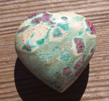 Load image into Gallery viewer, NATURAL RUBY In FUCHSITE Gemstone Puffy Heart 40-45mm