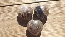 Load image into Gallery viewer, NATURAL SMOKEY QUARTZ Gemstone Puffy Heart 40-45mm