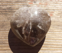 Load image into Gallery viewer, NATURAL SMOKEY QUARTZ Gemstone Puffy Heart 40-45mm