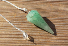 Load image into Gallery viewer, GREEN AVENTURINE Natural Stone Gemstone Faceted Pendulum