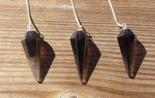 Load image into Gallery viewer, SMOKEY QUARTZ Natural Stone Gemstone Faceted Pendulum Smoky