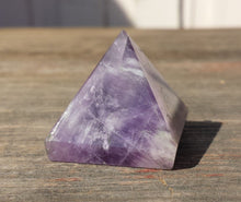 Load image into Gallery viewer, AMETHYST natural Medium gemstone crystal pyramid 27-30mm