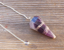 Load image into Gallery viewer, AMETHYST Natural Stone Gemstone Faceted Pendulum