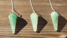 Load image into Gallery viewer, GREEN AVENTURINE Natural Stone Gemstone Faceted Pendulum
