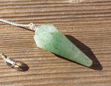 Load image into Gallery viewer, GREEN AVENTURINE Natural Stone Gemstone Faceted Pendulum