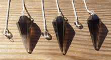 Load image into Gallery viewer, SMOKEY QUARTZ Natural Stone Gemstone Faceted Pendulum Smoky