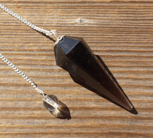 Load image into Gallery viewer, SMOKEY QUARTZ Natural Stone Gemstone Faceted Pendulum Smoky