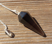 Load image into Gallery viewer, SMOKEY QUARTZ Natural Stone Gemstone Faceted Pendulum Smoky