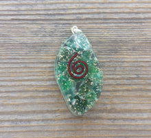 Load image into Gallery viewer, ORGONE JADE Gemstone Eye Shaped Pendant Orgone (One)