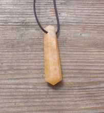 Load image into Gallery viewer, GOLDEN QUARTZ Crystal Point Pendant With Adjustable Cord Stone Natural Gemstone