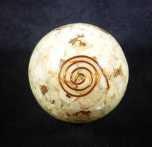 Load image into Gallery viewer, Medium (40-50mm) MOONSTONE Orgone Gemstone Sphere Orgone Sphere