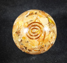 Load image into Gallery viewer, Medium (40-50mm) PEACH AVENTURINE Orgone Gemstone Sphere Orgone Sphere