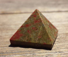 Load image into Gallery viewer, UNAKITE natural small gemstone crystal pyramid 20-22