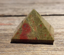 Load image into Gallery viewer, UNAKITE natural small gemstone crystal pyramid 20-22