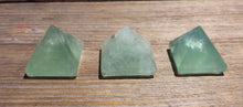 Load image into Gallery viewer, GREEN FLUORITE natural small gemstone crystal pyramid 20-22
