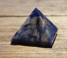 Load image into Gallery viewer, SODALITE natural small gemstone crystal pyramid 20-22