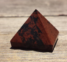 Load image into Gallery viewer, MAHOGANY OBSIDIAN natural small gemstone crystal pyramid 20-22