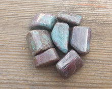 Load image into Gallery viewer, Three (3) RUBY In KYANITE TUMBLED Stones Medium/Large Natural Tumble Stones