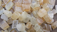 Load image into Gallery viewer, CALCITE TUMBLED Stone One (1) Medium/Large Natural Tumble Stone
