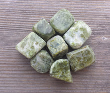 Load image into Gallery viewer, Six (6) VASONITE (VESUVIANITE)  TUMBLED Stones Medium/Large Natural Tumble Stones