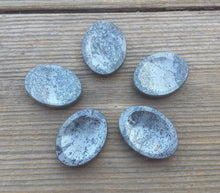 Load image into Gallery viewer, HEMATITE Worry Stone Natural Stone Hand Carved Gemstone Worry Stone