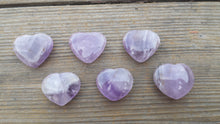 Load image into Gallery viewer, NATURAL AMETHYST Gemstone Puffy Heart 30-35mm