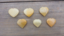 Load image into Gallery viewer, NATURAL YELLOW JADE Gemstone Puffy Heart 30-35mm