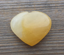 Load image into Gallery viewer, NATURAL YELLOW JADE Gemstone Puffy Heart 30-35mm