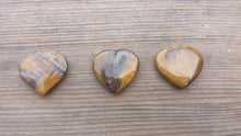 Load image into Gallery viewer, NATURAL TIGER EYE Gemstone Puffy Heart 30-35mm