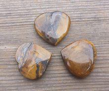 Load image into Gallery viewer, NATURAL TIGER EYE Gemstone Puffy Heart 30-35mm