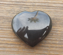 Load image into Gallery viewer, NATURAL OBSIDIAN Gemstone Puffy Heart 30-35mm