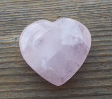 Load image into Gallery viewer, NATURAL ROSE QUARTZ Gemstone Puffy Heart 30-35mm