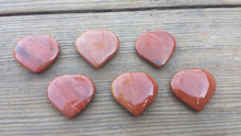Load image into Gallery viewer, NATURAL RED JASPER Gemstone Puffy Heart 30-35mm