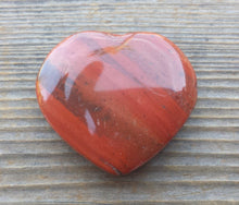 Load image into Gallery viewer, NATURAL RED JASPER Gemstone Puffy Heart 30-35mm