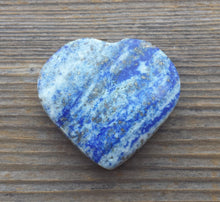 Load image into Gallery viewer, NATURAL LAPIS LAZULI Gemstone Puffy Heart 30-35mm