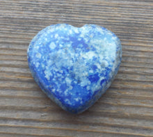 Load image into Gallery viewer, NATURAL LAPIS LAZULI Gemstone Puffy Heart 30-35mm