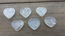 Load image into Gallery viewer, NATURAL CLEAR QUARTZ Gemstone Puffy Heart 30-35mm