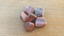 Load image into Gallery viewer, Three (3) RED TIGER EYE Tumbled Stones  Medium/Large Natural Tumble Stones