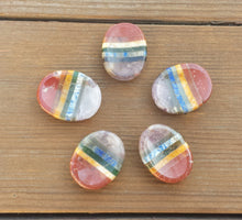 Load image into Gallery viewer, GEMSTONE WORRY STONE Natural 7 Chakra Bonded (One)
