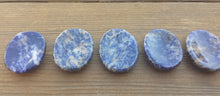 Load image into Gallery viewer, SODALITE Worry Stone Natural Stone Hand Carved Gemstone Worry Stone