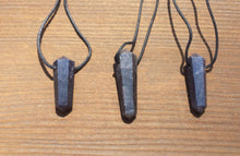 Load image into Gallery viewer, BLUE AVENTURINE Crystal Point Pendant With Adjustable Cord Stone Natural Gemstone