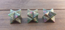 Load image into Gallery viewer, GEMSTONE MERKABA STAR Natural Ruby In Fuchsite (One)